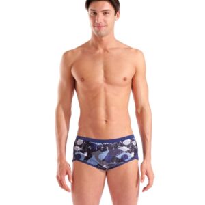 ARENA SCRATCHED SWIM LOW WAIST SHORT LOGO ΜΑΓΙΟ ΑΝΔΡΩΝ